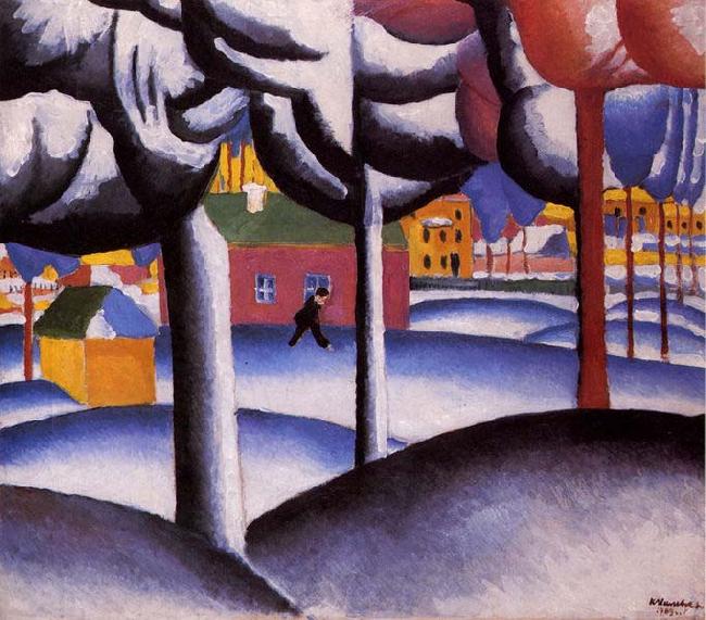 Kazimir Malevich Winter, oil painting image